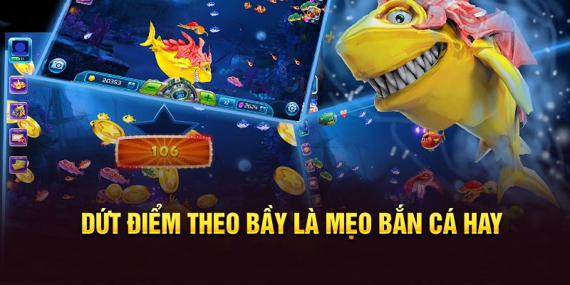 Dứt điểm theo bầy là mẹo bắn cá hay